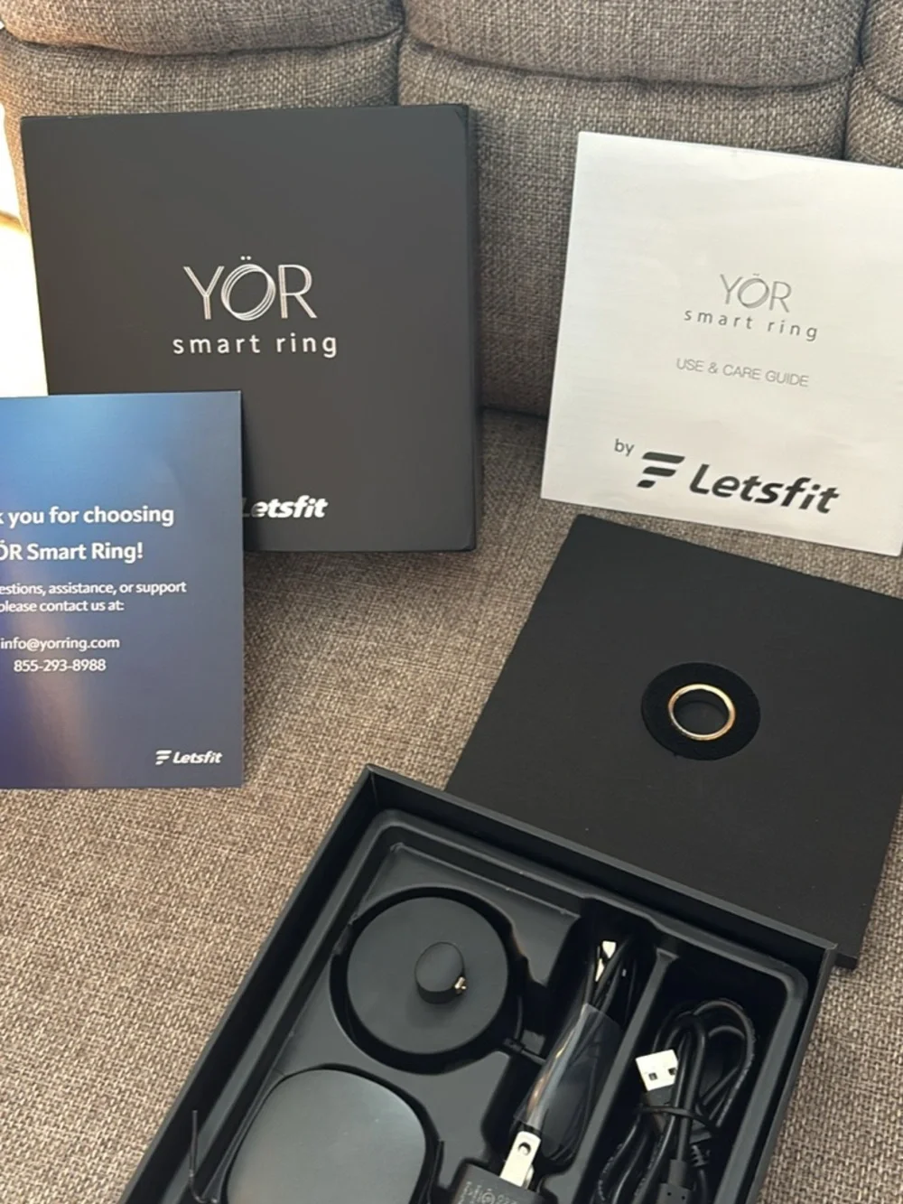 YŌR Smart Ring by Letsfit — Gold Smart Health Ring